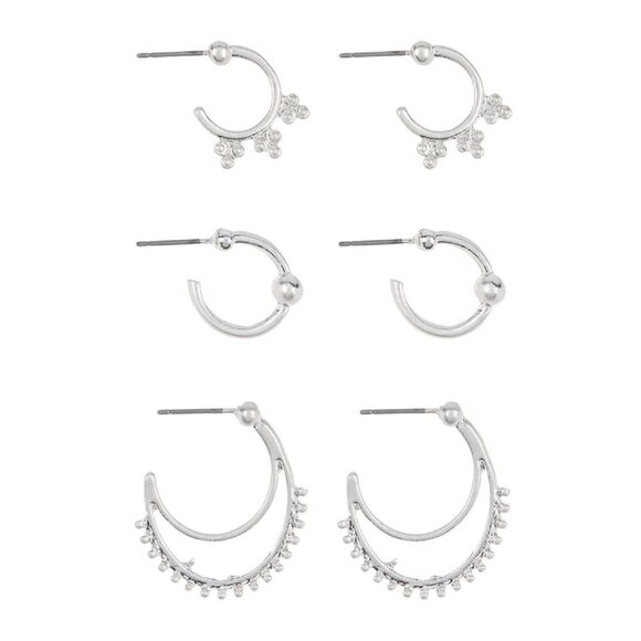 AREA STARS Novelty Crescent Earrings Set - Picture 1 of 3